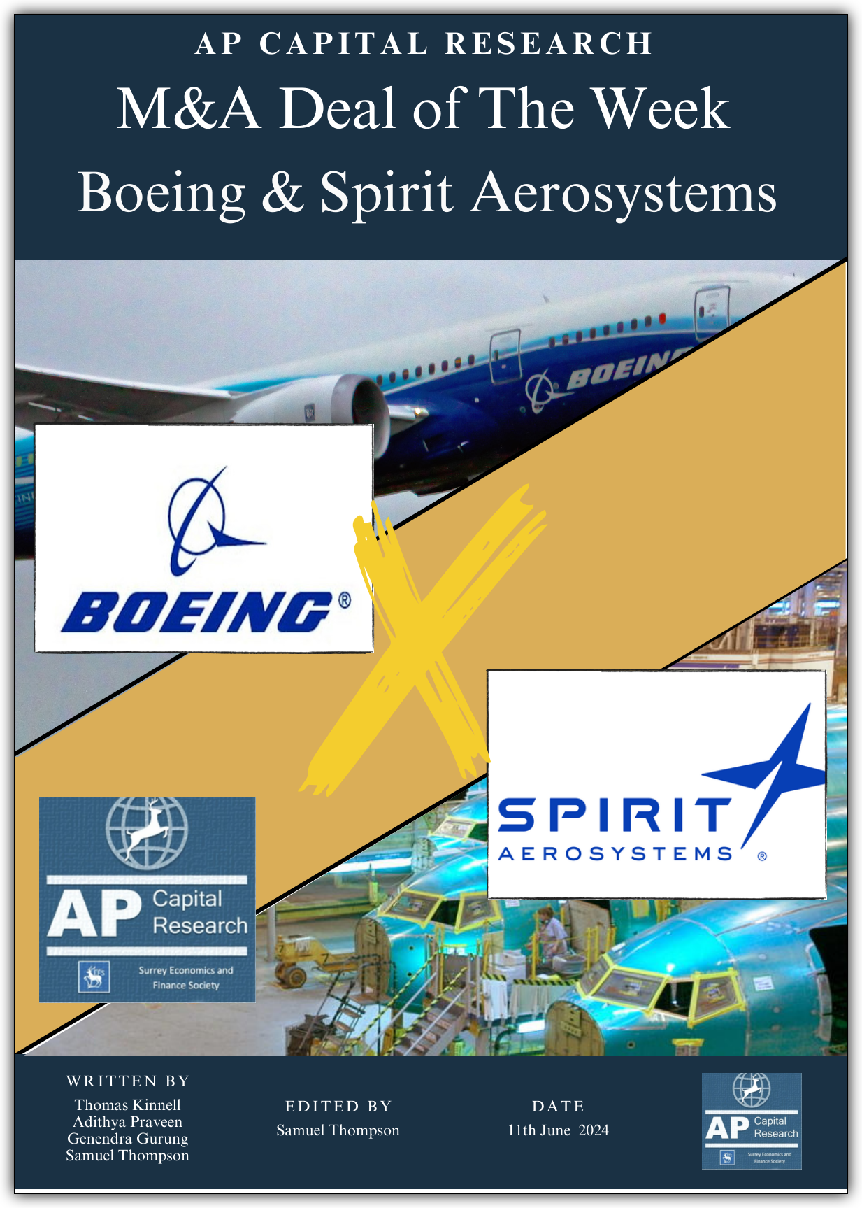 M&A Deal of the Week - Boeing X Spirit Aerosystems